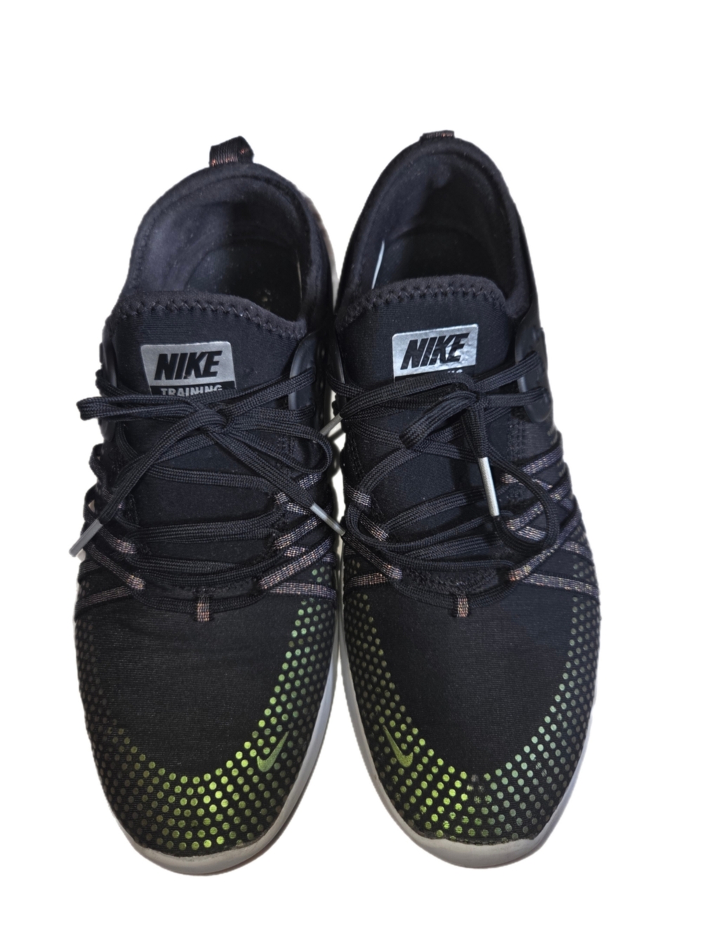 Nike Women's Free TR 7 Metallic Black & Green 922844-001 Training Sneakers Sz 9